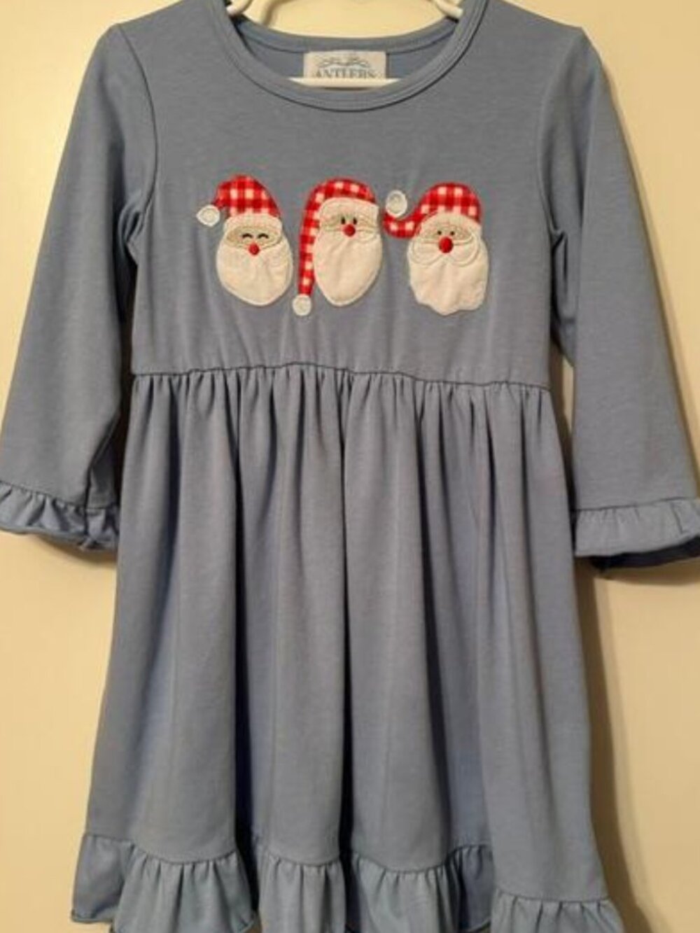 Antlers & Acorns Holiday Santa Dress, size 4T